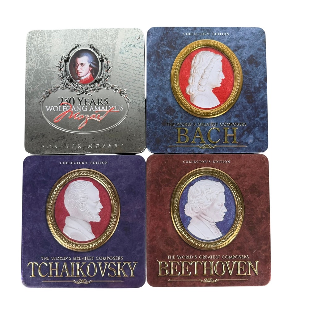 Madacy World's Greatest Composers 20 CD Tin Set Mozart Bach Beethoven 2006 CA